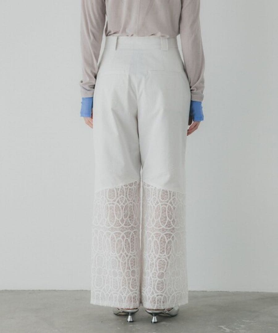 新品PUBLIC TOKYO エンブロイダリースラッシュパンツ