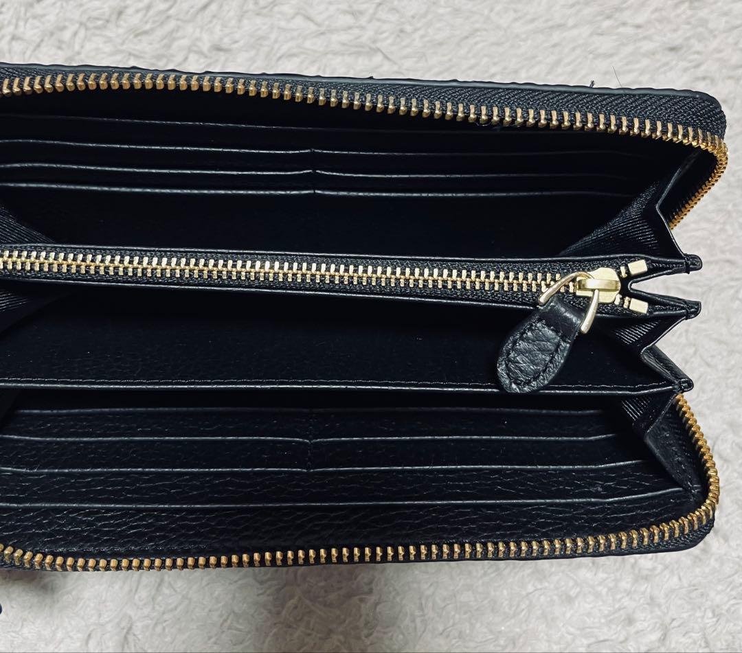 未使用 クロコダイル 長財布 黒 1枚革 メンズ レディース