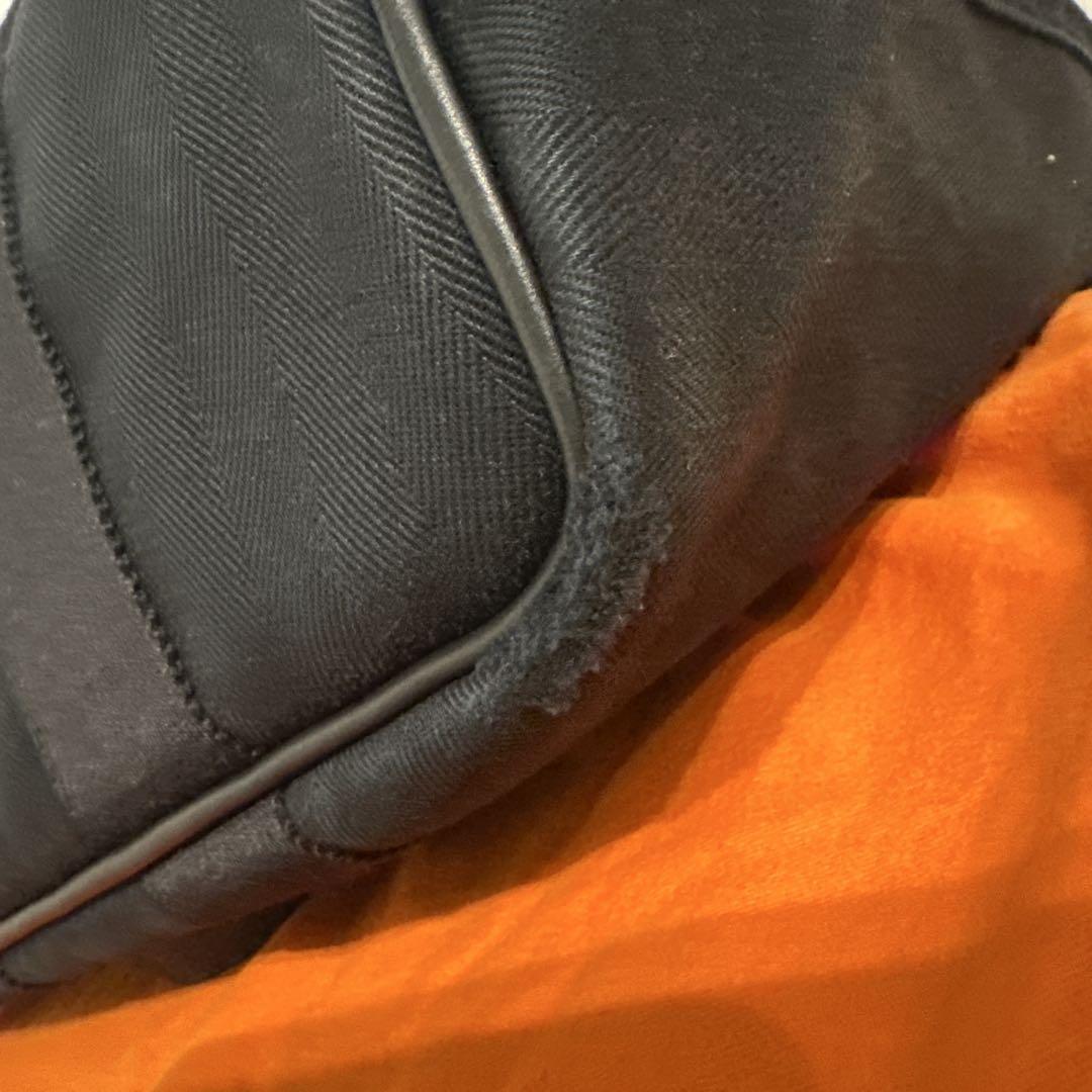 Hermès ブラック/グレー ハンドバッグ　男子OK