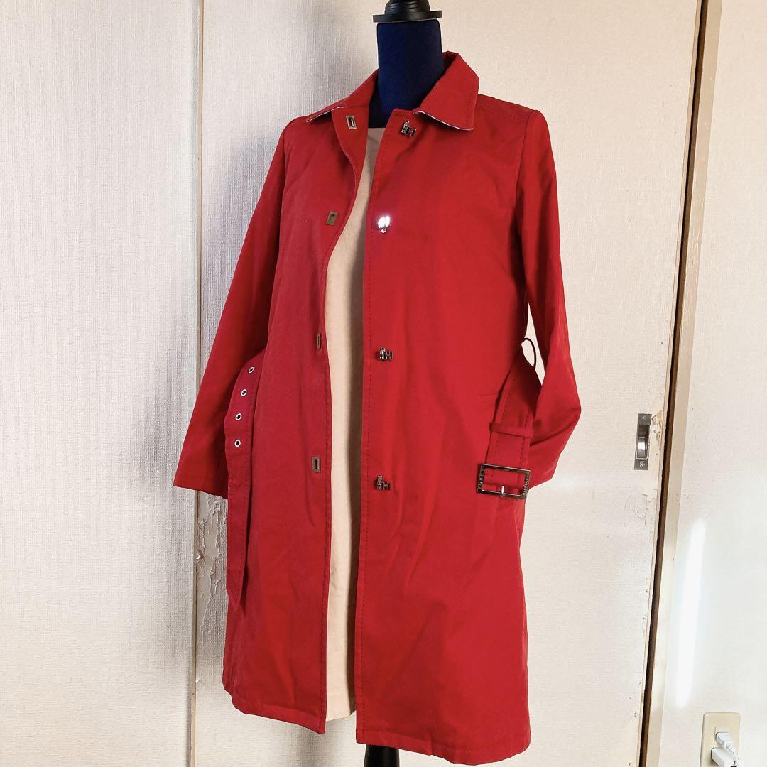 驚きの値段 美品♡TommyHilfiger 赤トレンチコートライナー付き(取外し可能) ジャケット・アウター