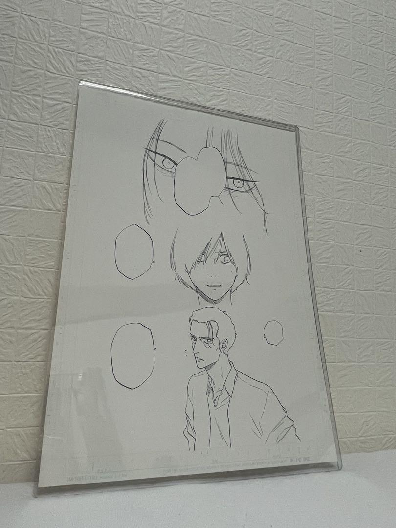 さんかく窓の外側は夜 直筆原画