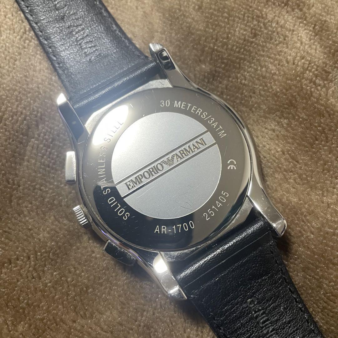 EMPORIO ARMANI エンポリオアルマーニ メンズ腕時計　クロノグラフ