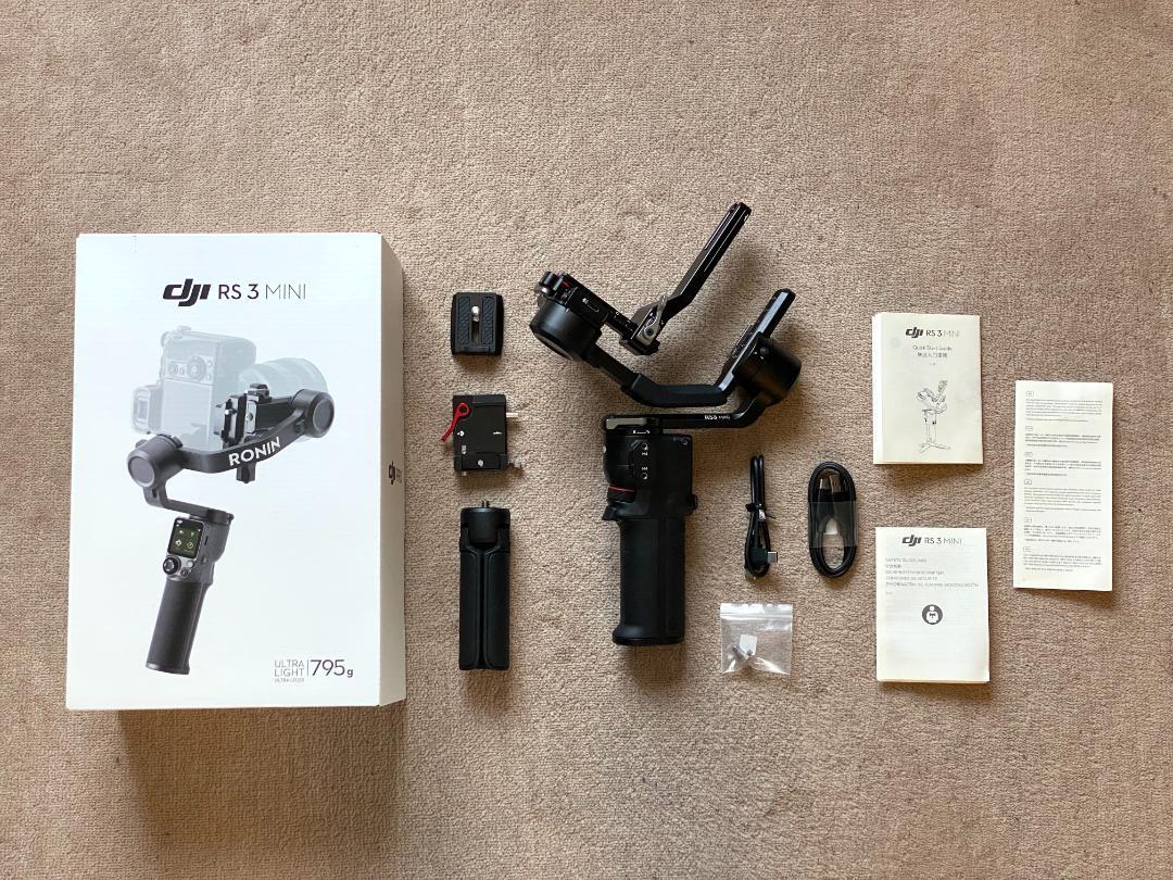 【箱付き】DJI RS 3 Mini ジンバル【純正付属品あり】カメラアクセサリー