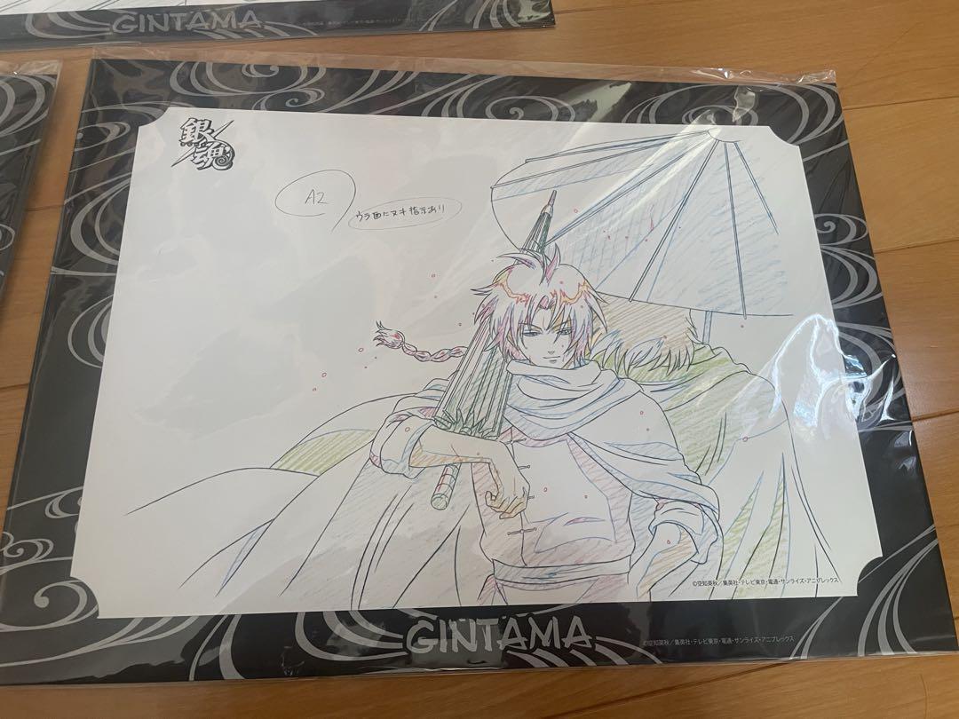 銀魂 原画シート　錦絵 神威 銀魂 神威 原画 シート