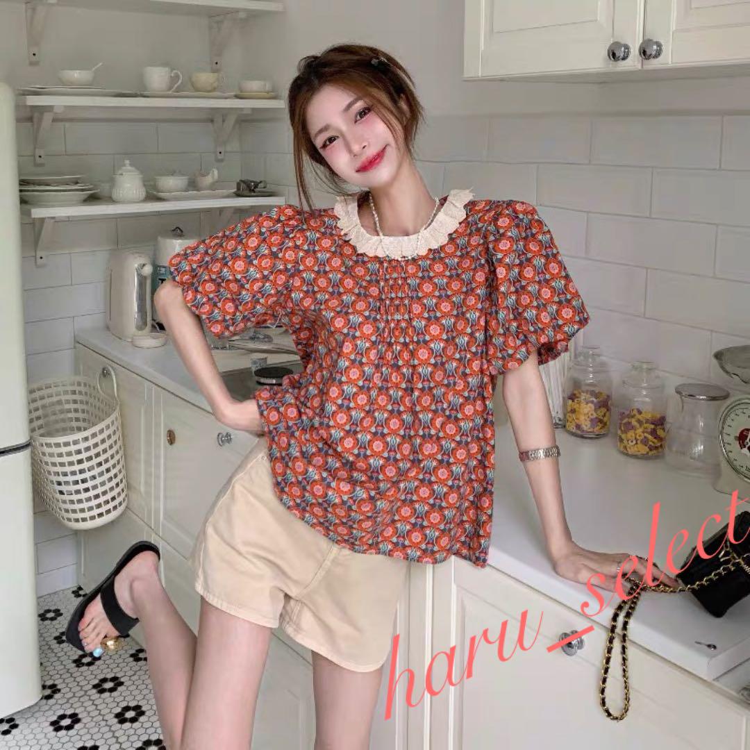 夏服 レディース 韓国 デザイントップス かわいい 新品 メルカリ