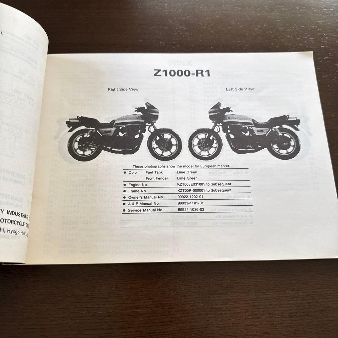 Z1000-R パーツカタログ