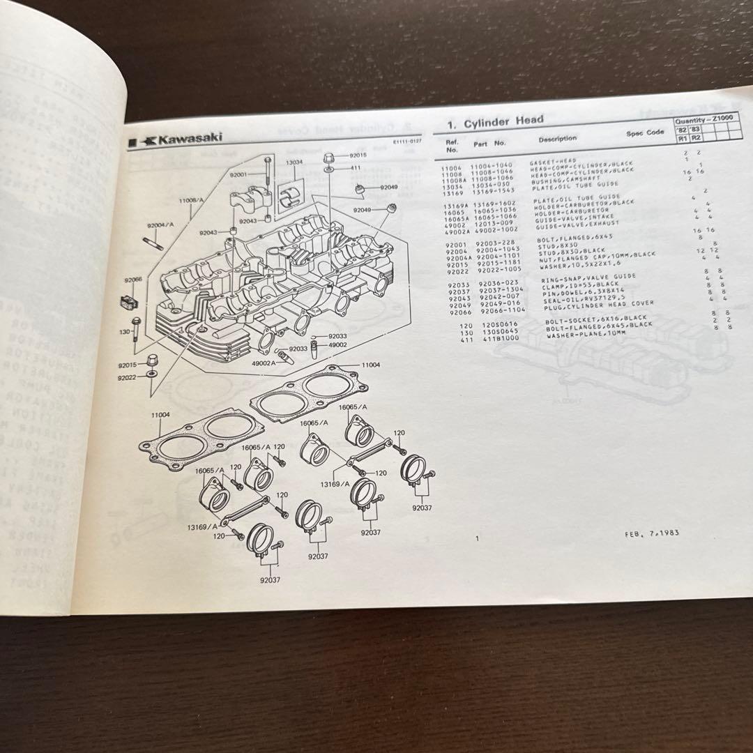 正規品激安大集合！ Kawasaki Z1000-R パーツカタログ