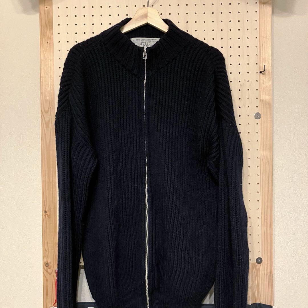 OLDDERBY KNITWEAR ネイビー ドライバーズニット