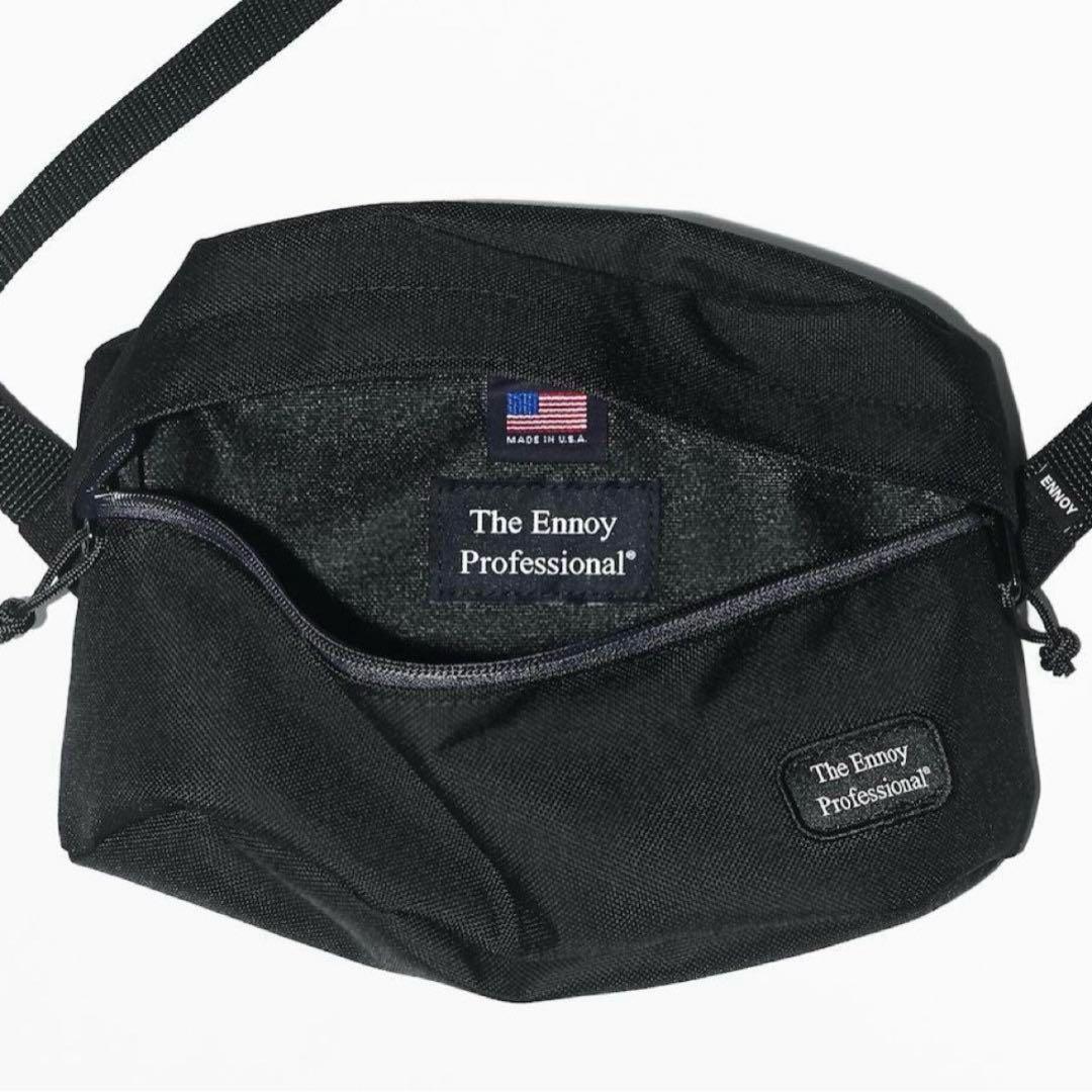 【新品未使用】ENNOY ennoy bag ENNOY Waist Bag Cordura Nylon Black ボディバッグ ショルダー