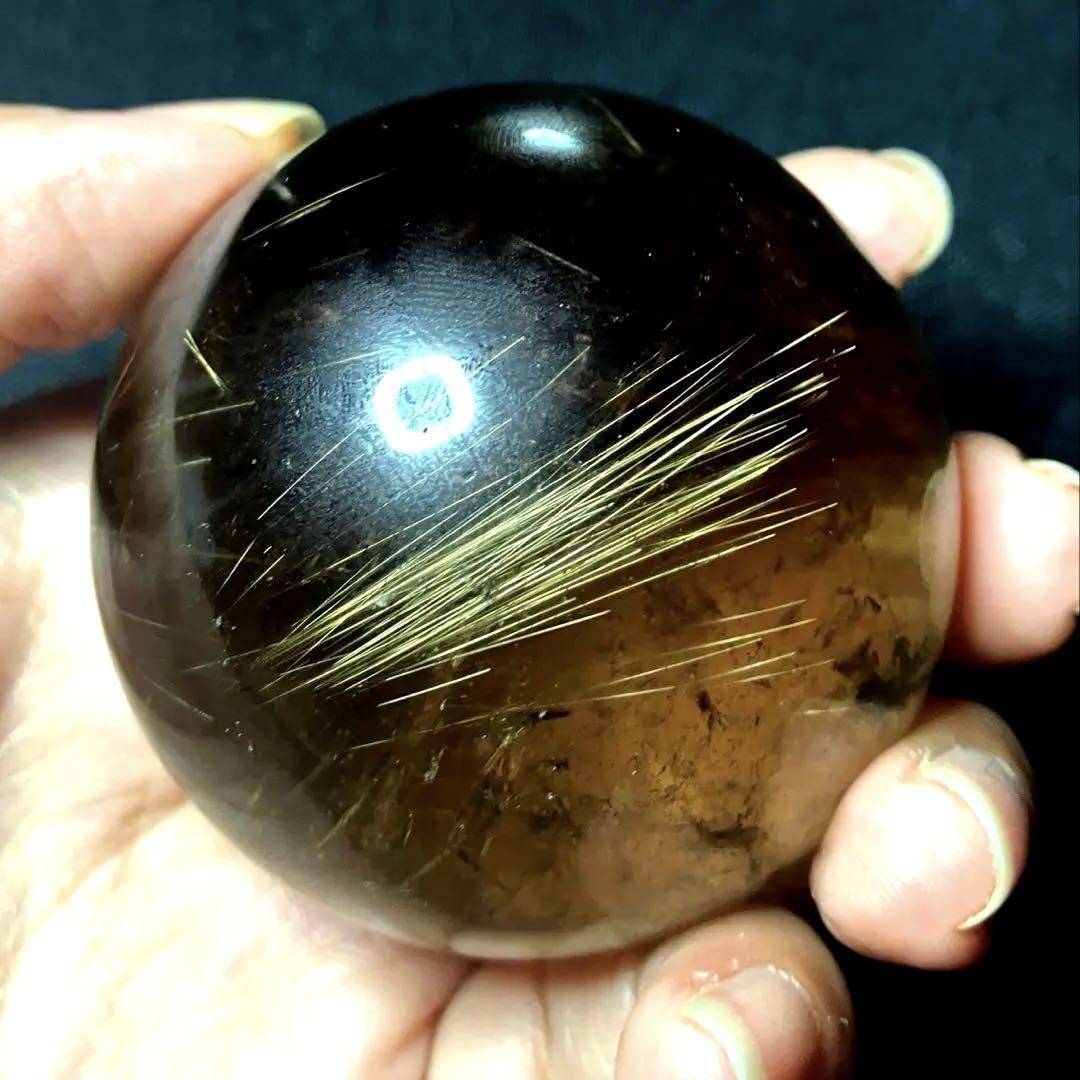クリスマスファッション 丸玉 ゴールドルチルクォーツ 53mm スフィア メルカリ - 金針水晶 コレクション