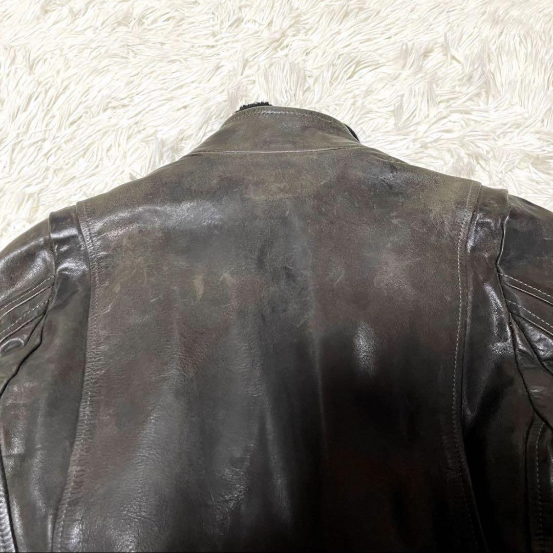 【希少品】ゴールデングース シングルライダースジャケット 裏ボア ヴィンテージ 画像11