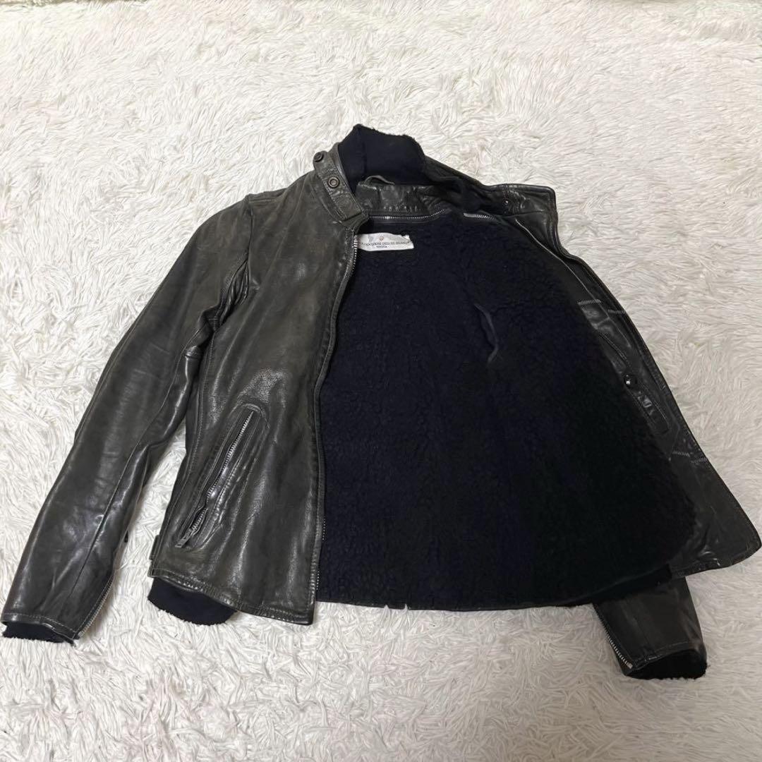 【希少品】ゴールデングース シングルライダースジャケット 裏ボア ヴィンテージ 画像6