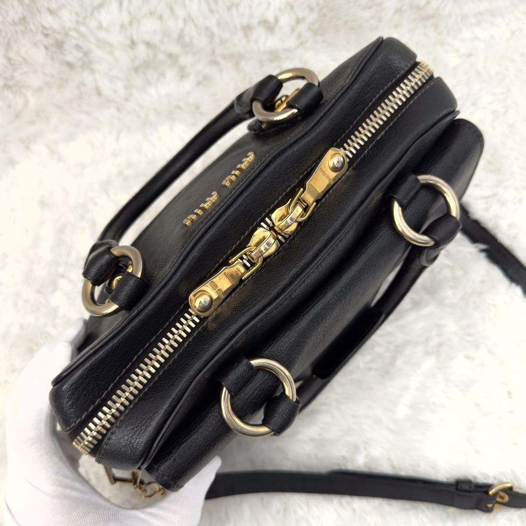 MIUMIU ミュウミュウ ショルダーバッグ ハンドバッグ 2way ブラック