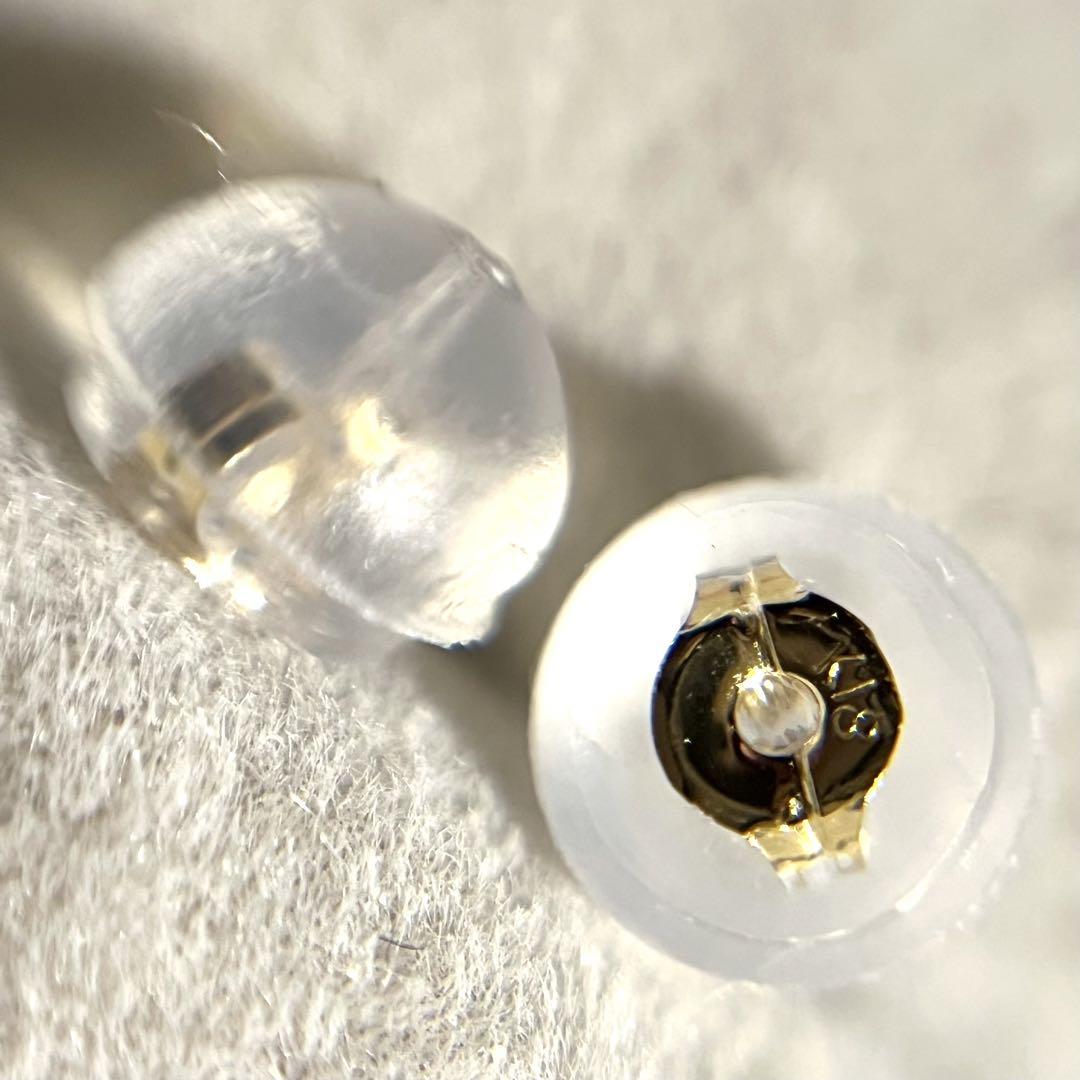 計0.646ct 無色Hカラー SI2 天然ダイヤモンド K18ピアス 新品 画像12