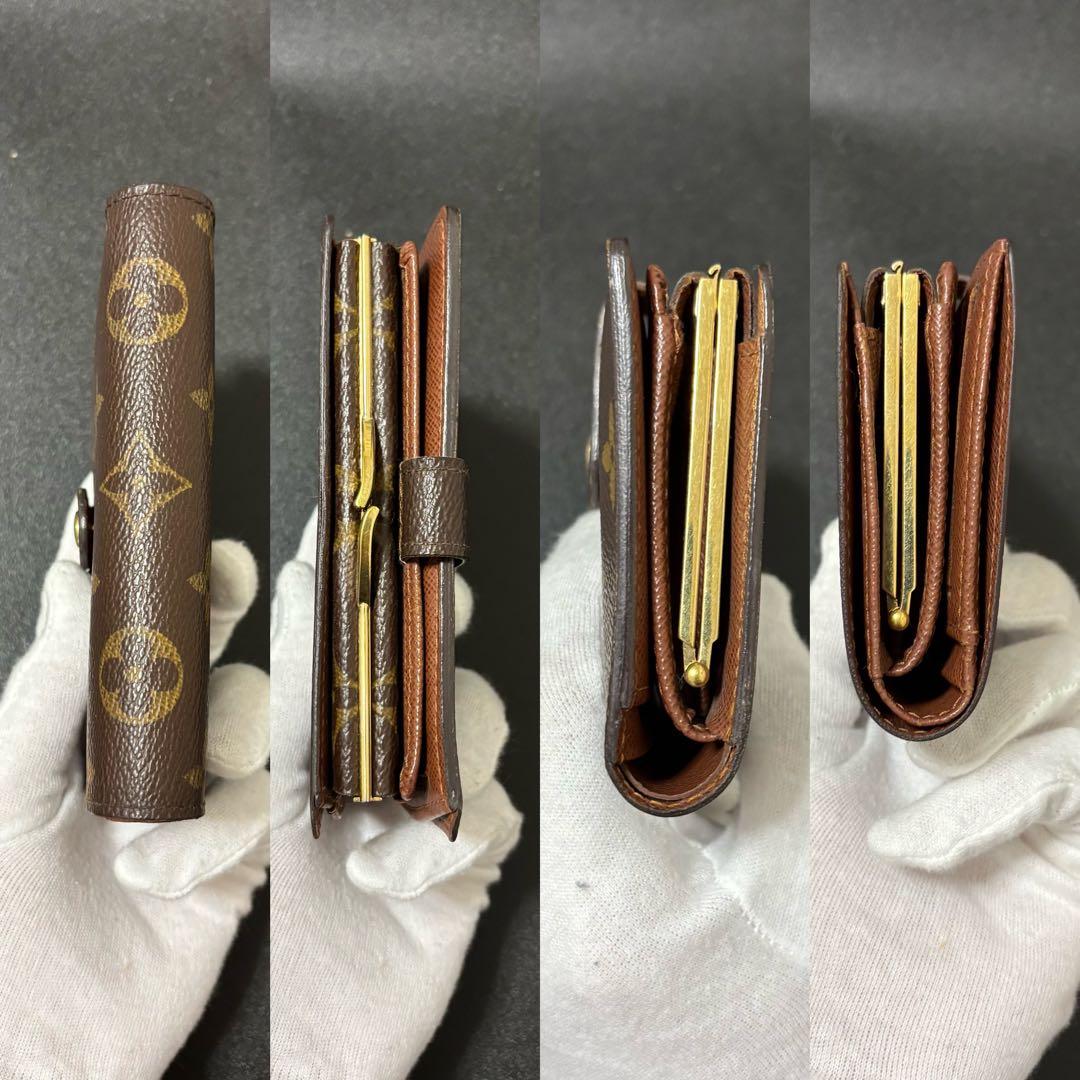 r31　ヴィエノワ　ルイヴィトン　モノグラム　二つ折り財布　がま口