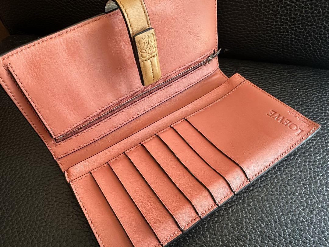 LOEWE ロエベ バーティカル 長財布 クリーム レザー