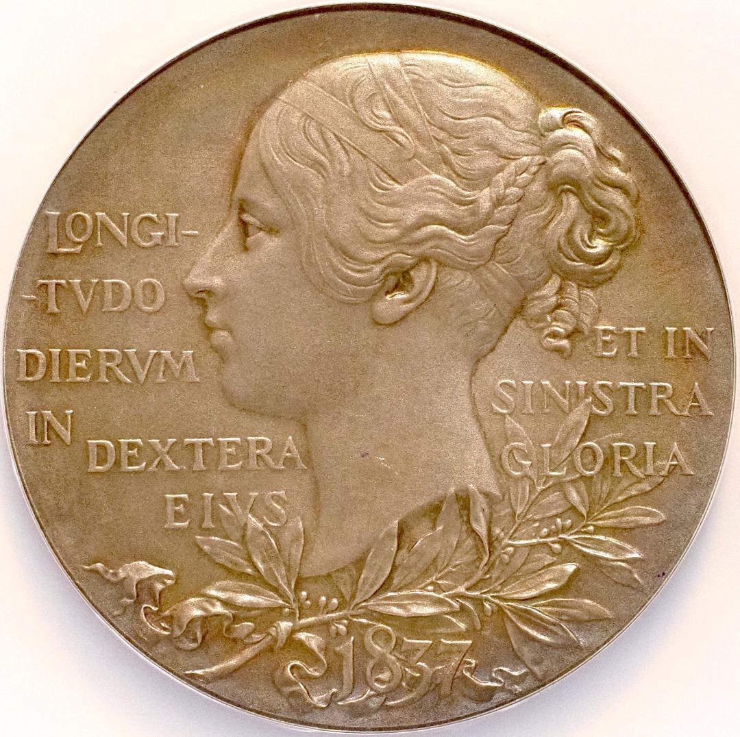 1897 ヴィクトリア女王 イギリス 銀 メダル シルバー NGC MS65