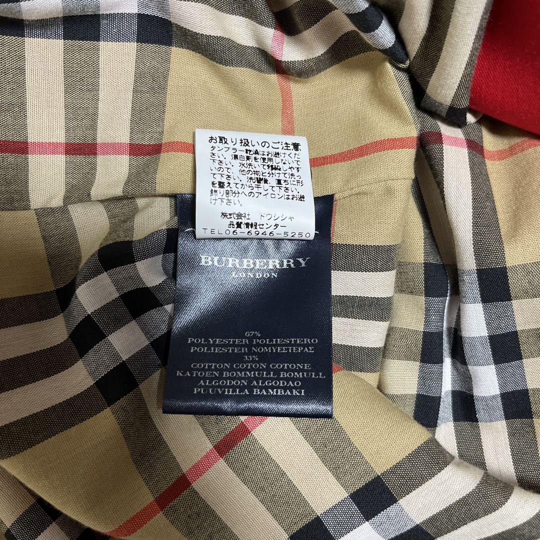 ✨高級✨人気✨Burberry コート　レッド　ノバチェック　ホースロゴ