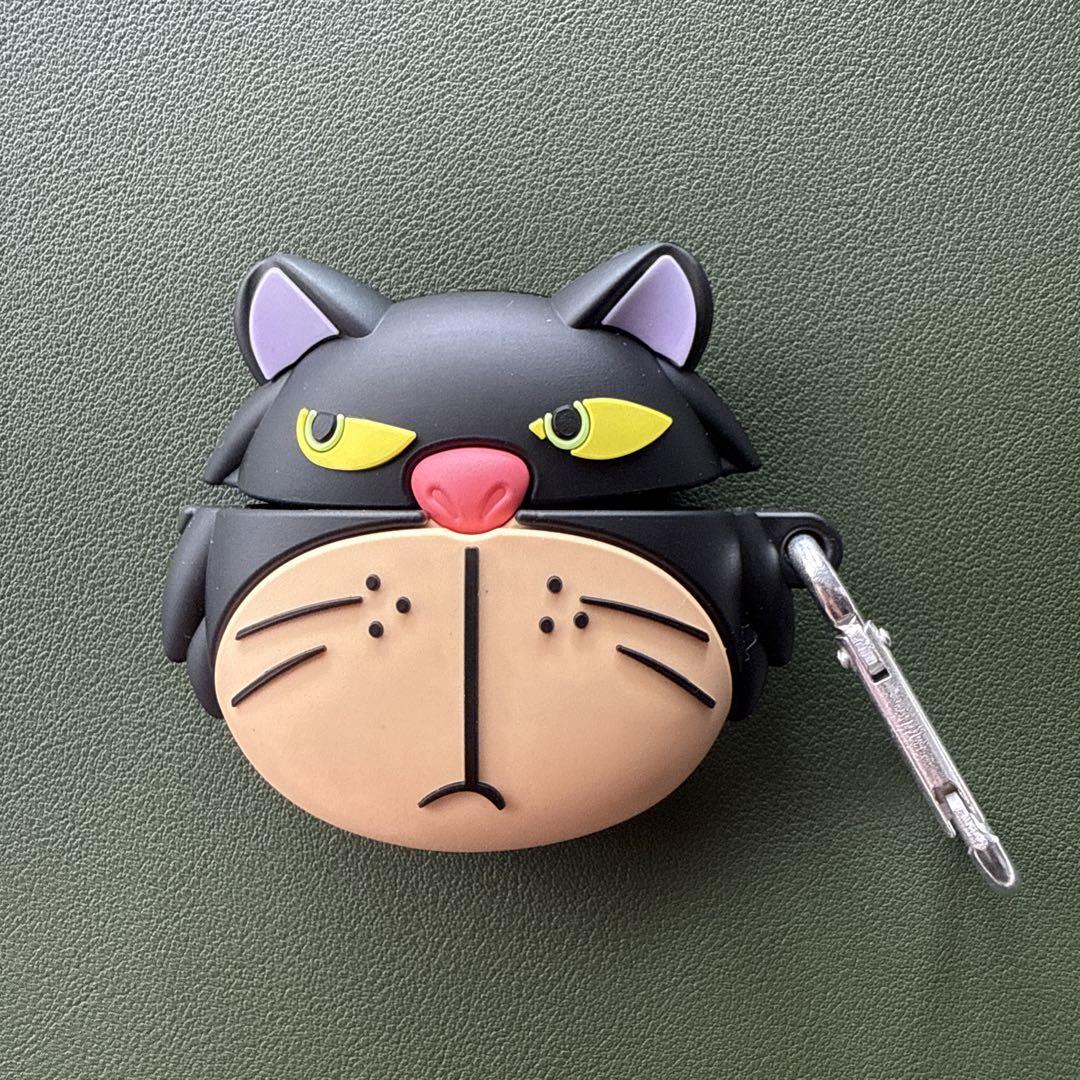 DS猫デザイン イヤホンケース シリコン製 黒猫デザイン イヤホンケース air pods4 - メルカリ