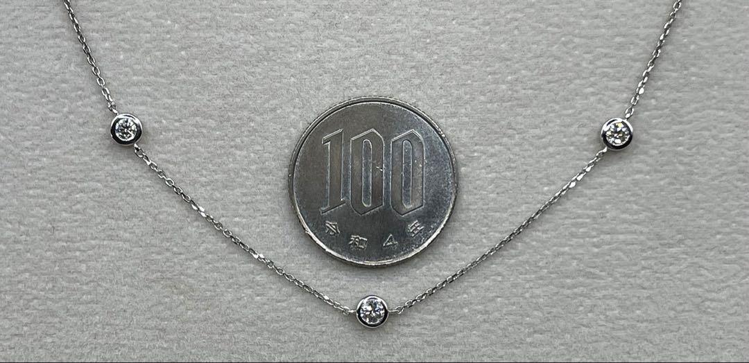 専用JF142★高級 ダイヤモンド0.5ct K18WG ネックレス