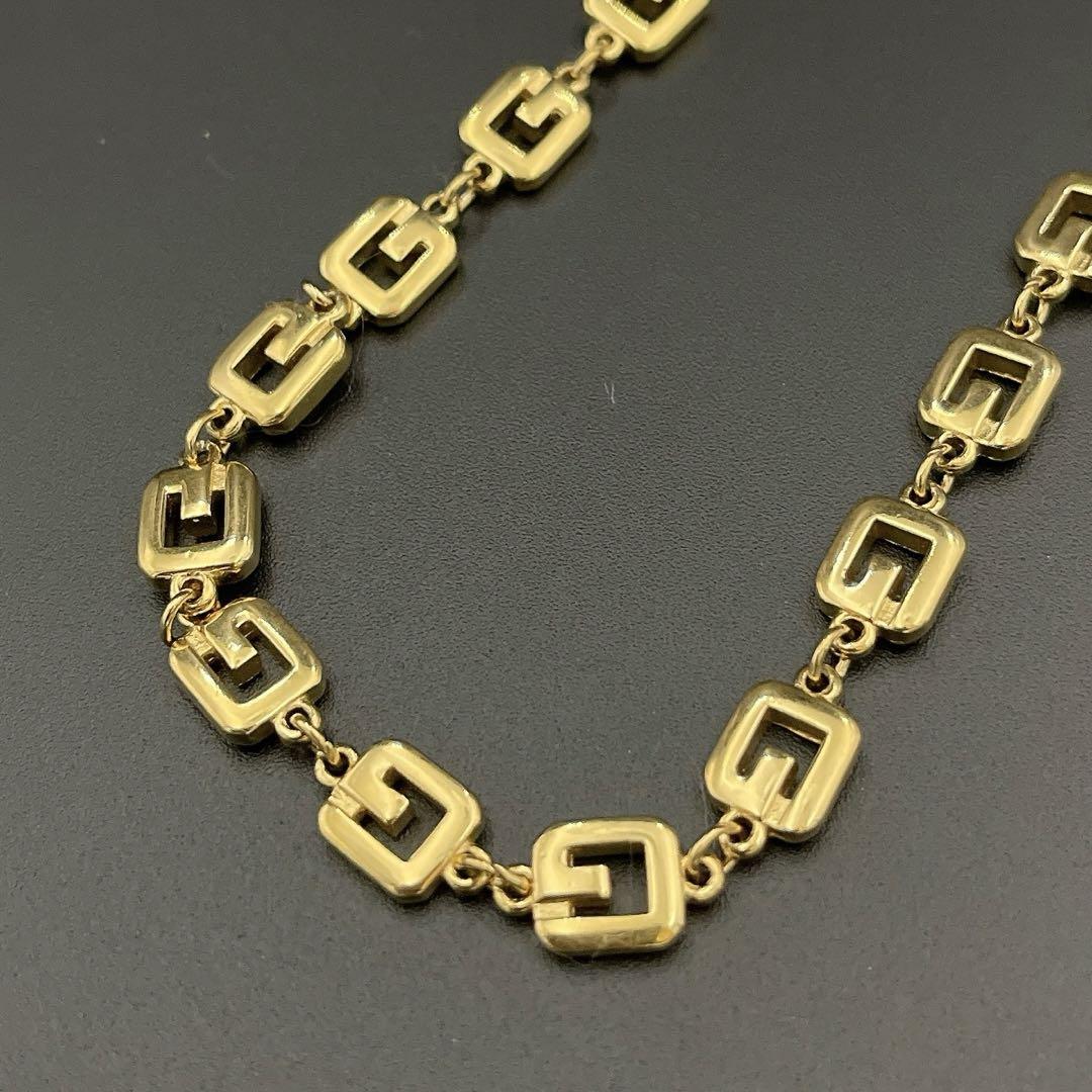 ジバンシー GIVENCHY ネックレス Gロゴチェーン 刻印 ゴールド