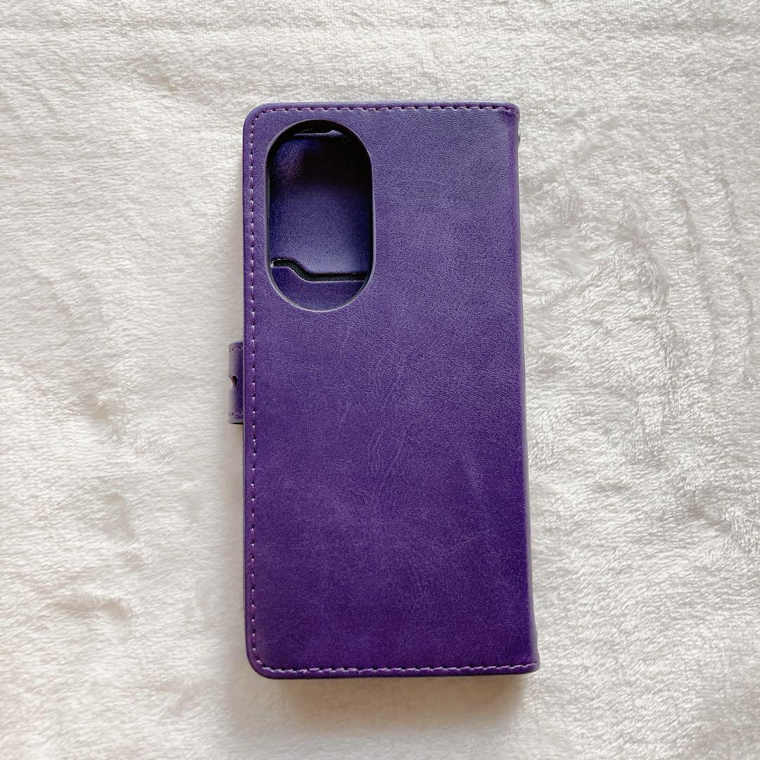 oppo reno 10 pro 5g ケース 手帳型 パープル