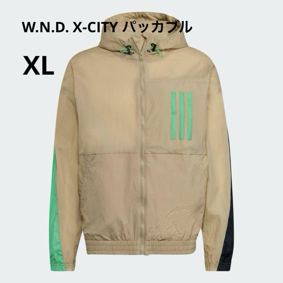 アディダス W.N.D. X-City パッカブル ウインドブレーカー XL
