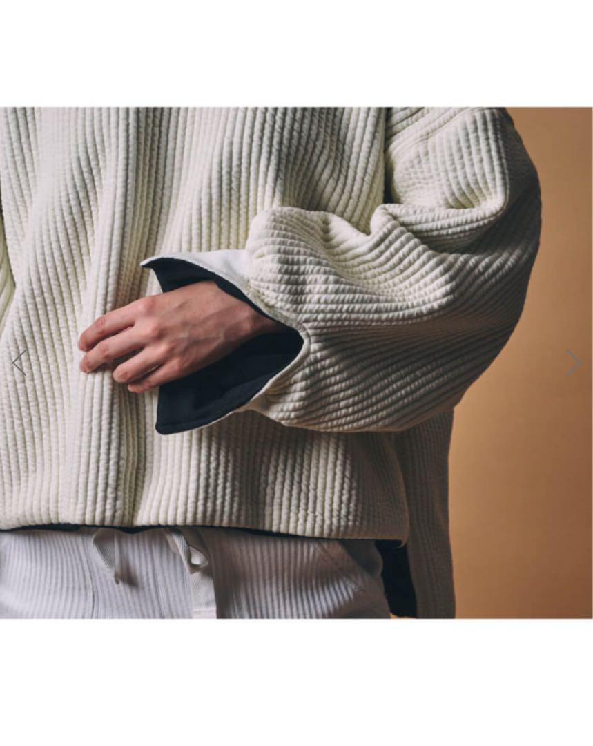 M.U japoness 凸凹 REVERSIBLE SWEAT WT × BK