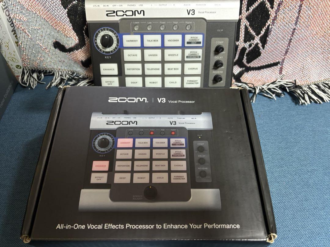 ZOOM V3 Vocal Processorボーカルエフェクタープロセッサー