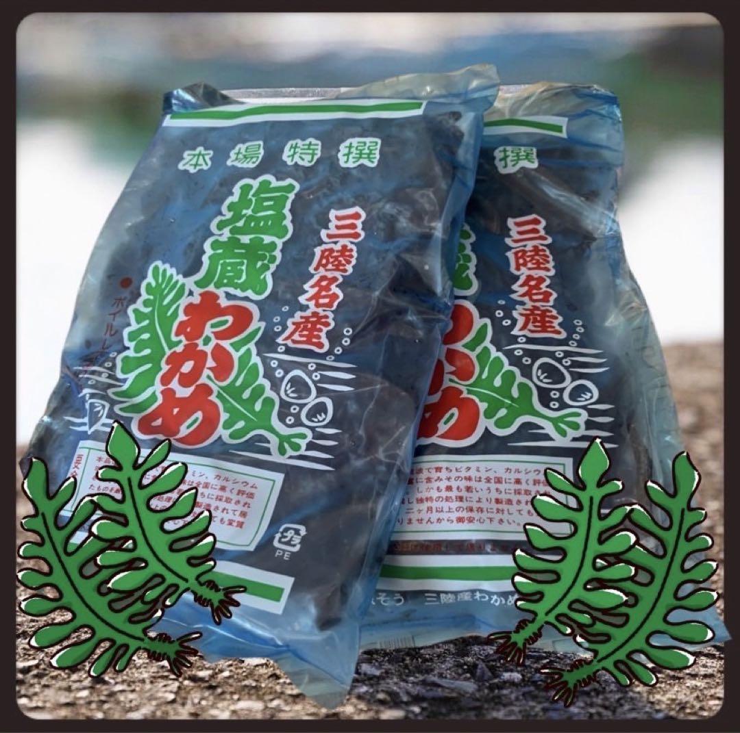 産直【大容量お買い得】塩蔵わかめ 400g×10袋 4kg 三陸産 わかめ