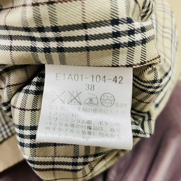 までの➯ 極美品 ダブル ベージュ 38 3idxt-m54761583329 バーバリーブルーレーベル トレンチコート がごさいま
