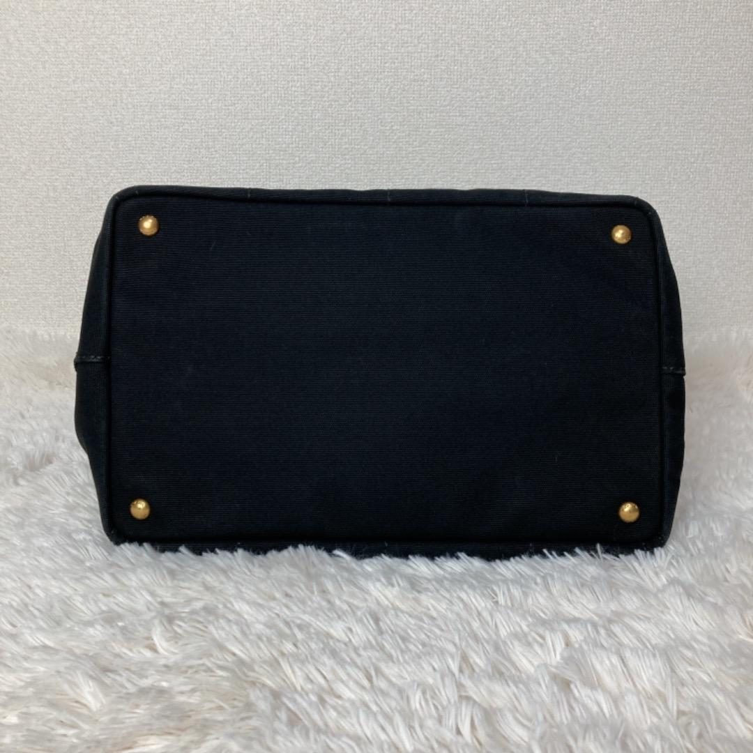 新品人気 極美品 PRADA カナパ ハンドバッグ 2way デニム ブラック J9rbV-m54764229081 新作登場人気