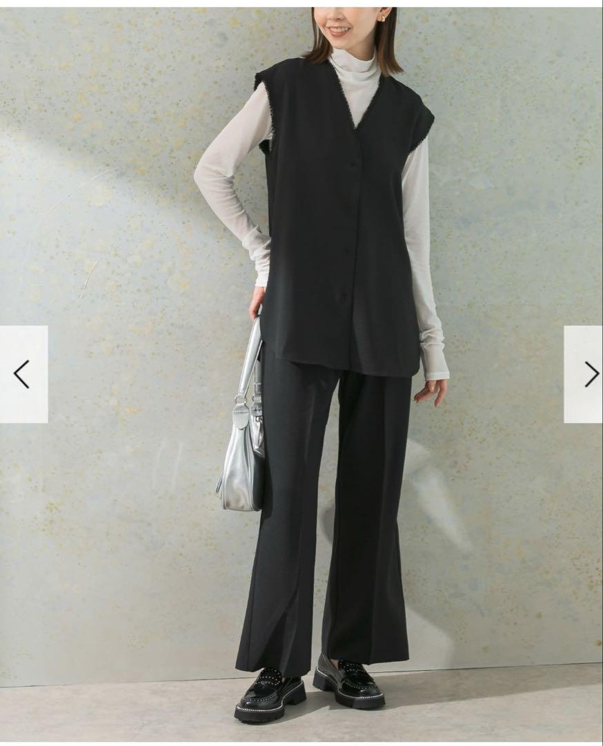ROSSO ウォッシャブル　ジレ　パンツ　セットアップ　F