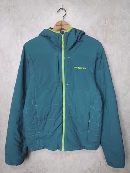 パタゴニア ナノエアフーディ 84260 メンズSサイズ 中綿ジャケット 青緑S patagonia