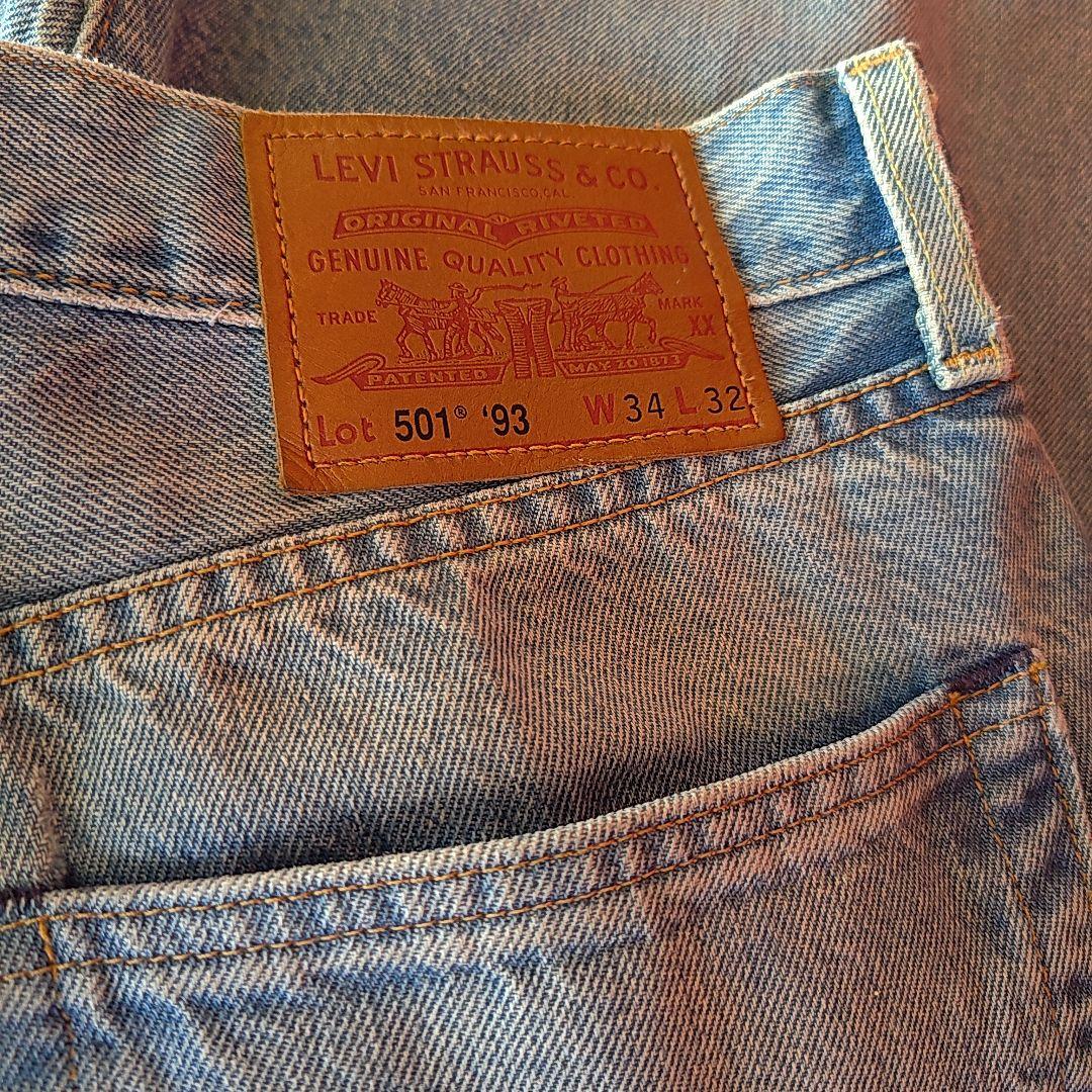 ヴィンテージ加工　リーバイス プレミアム　501'93　W34　赤耳　ジーンズ ヴィンテージ加工 リーバイス プレミアム 501´93 W34 赤耳 ジーンズ