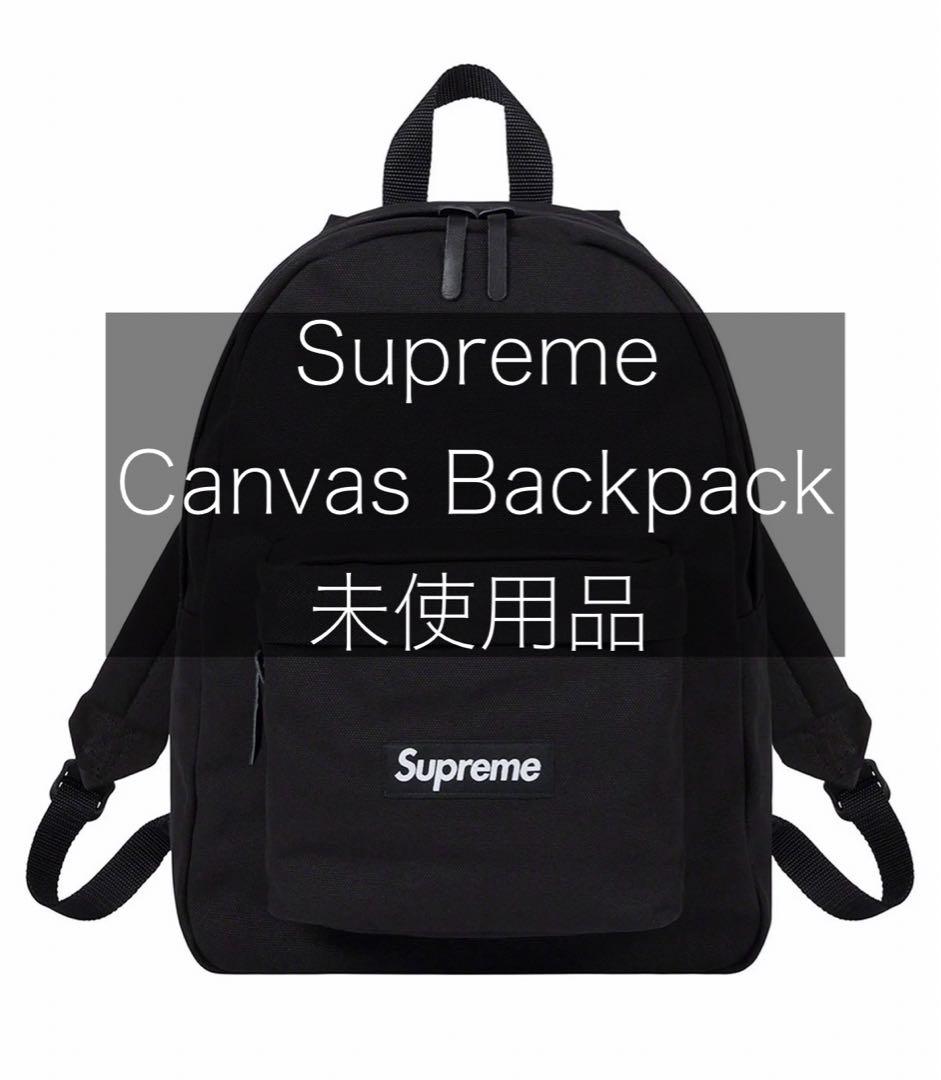 1度も使用しておらずSupreme Canvas Backpack Black