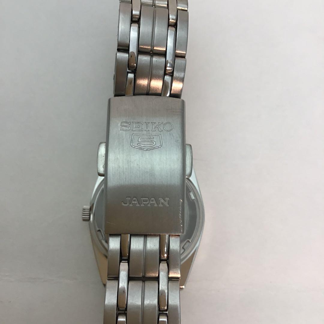 SEIKO 5 自動巻き時計 レディース シルバー 日本製4207-01A0