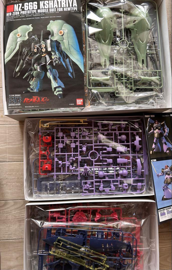 HG ガンプラ 3点セット NZ-666 クシャトリヤ 他