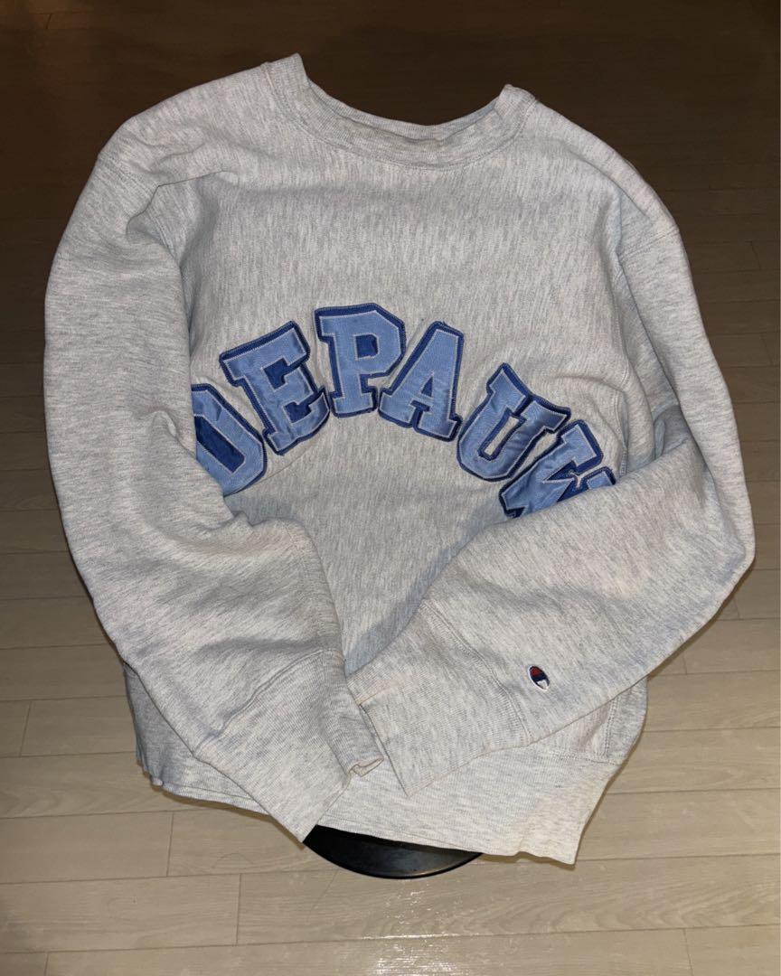 レアパターン 80s チャンピオン depauw リバースウィーブ USA製 L