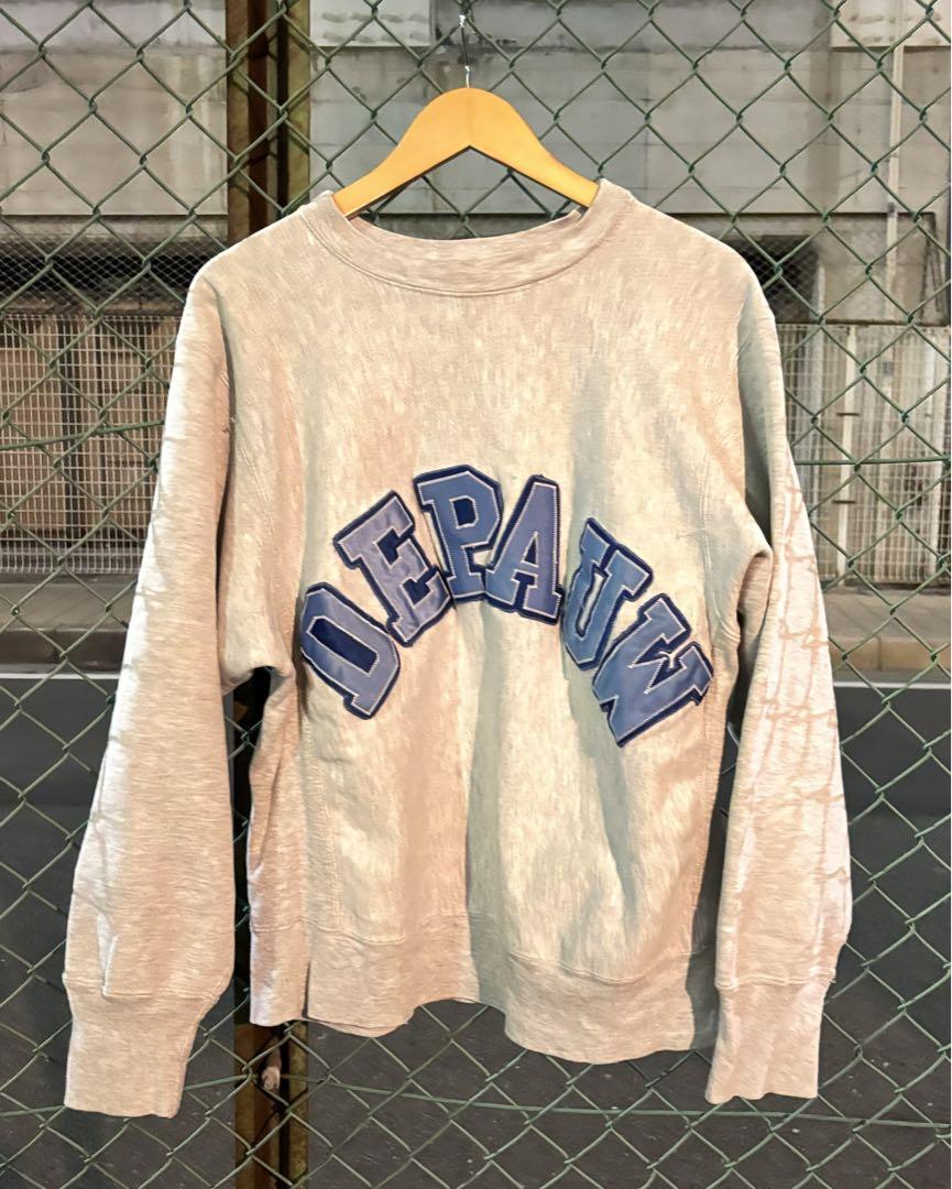 レアパターン 80s チャンピオン depauw リバースウィーブ USA製 L