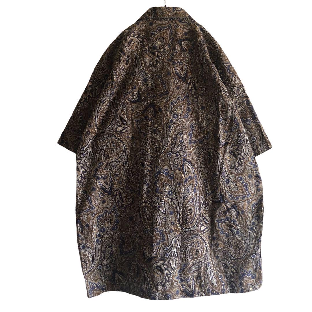 一点物】CHAPSラルフローレン総柄ペイズリー柄シャツB系スケート古着