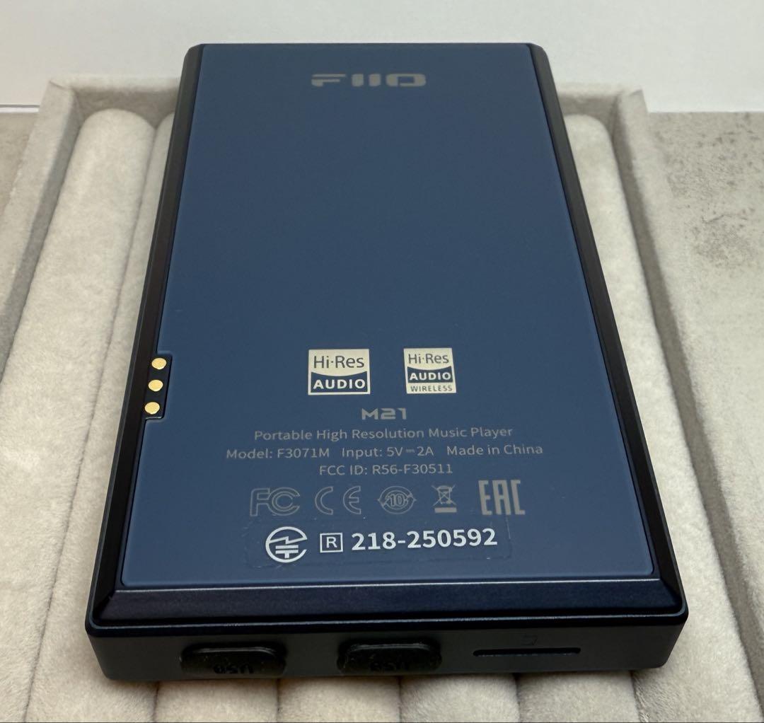 ★美品★Fiio M21 ダークブルー➕別売り純正ケース（未開封・ダークブルー） ☆美品☆Fiio M21 ダークブルー➕別売り純正ケース（未開封