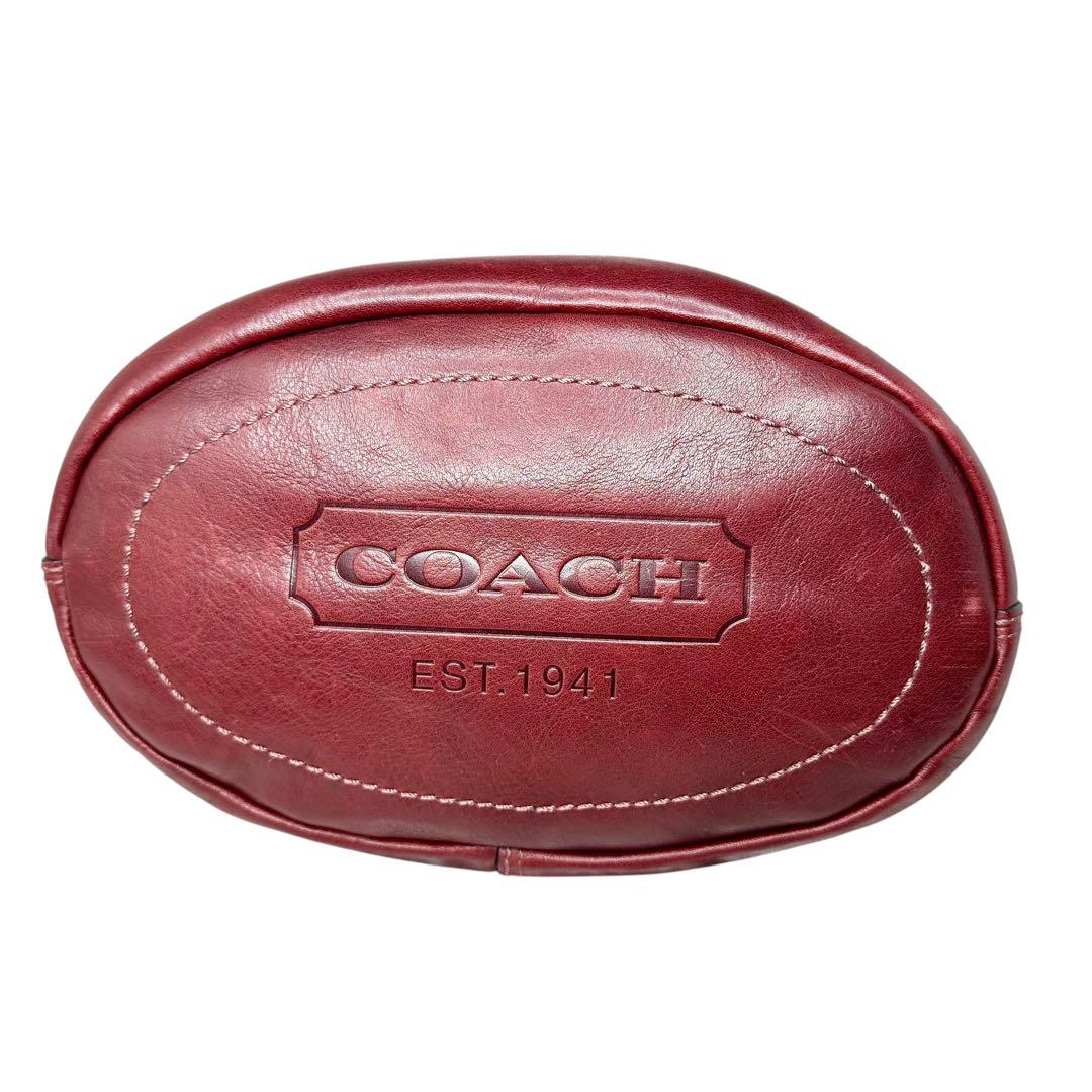 【美品☆】コーチ　COACH レザー　ショルダーバッグ　斜め掛け　バケツ