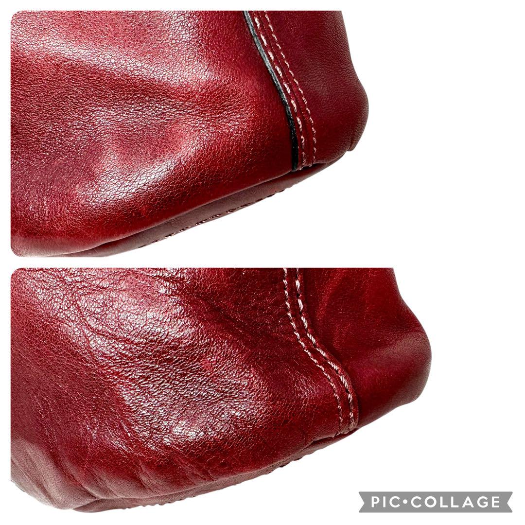 【美品☆】コーチ　COACH レザー　ショルダーバッグ　斜め掛け　バケツ