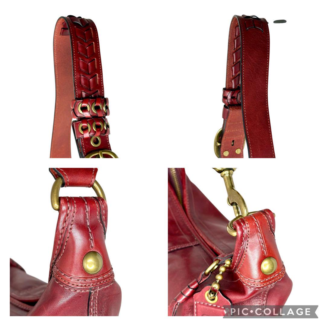【美品☆】コーチ　COACH レザー　ショルダーバッグ　斜め掛け　バケツ