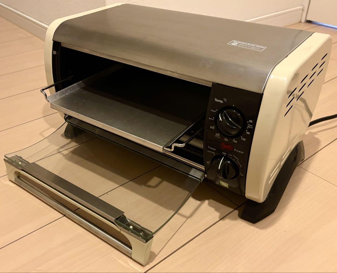 イタリア製 レトロ & スタイリッシュ オーブントースター 新品 未使用