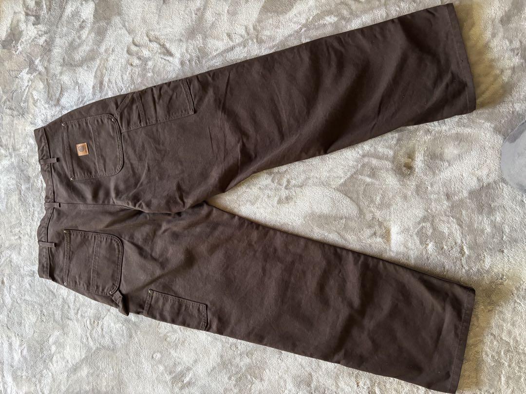 36×32 Carhartt カーハート　ダブルニー ダークブラウン