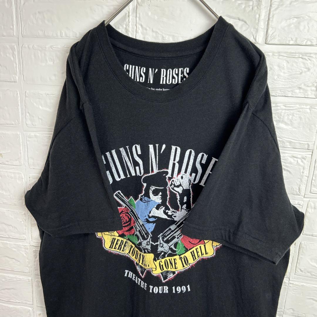 ガンズ アンド ローゼス ツアー 1991 半袖 Tシャツ ロックT 古着