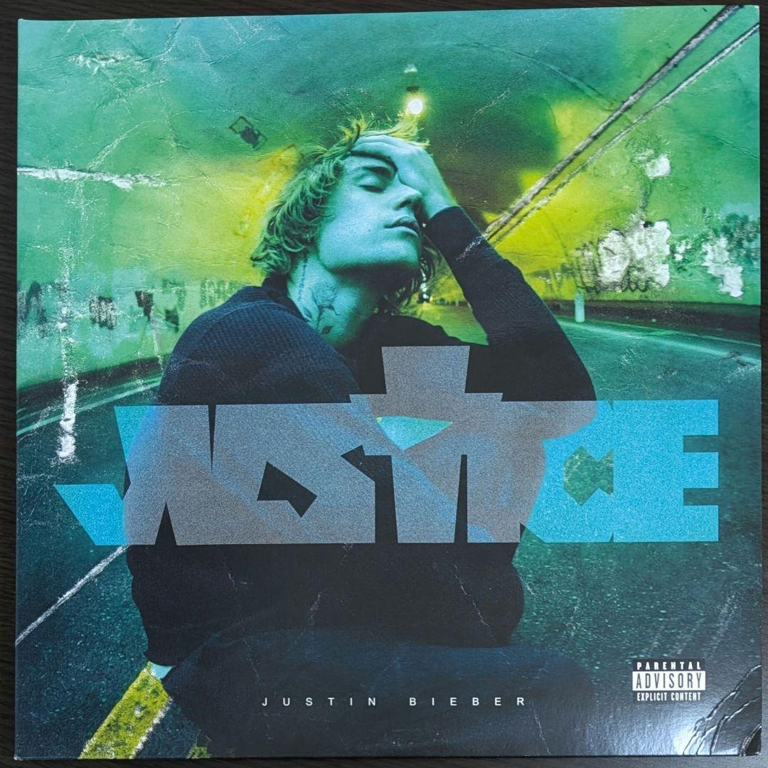 新品 Justin Bieber Justice Peaches LPレコード Justin Bieber Justice Exclusive 2 Silver Vinyl LP Record
