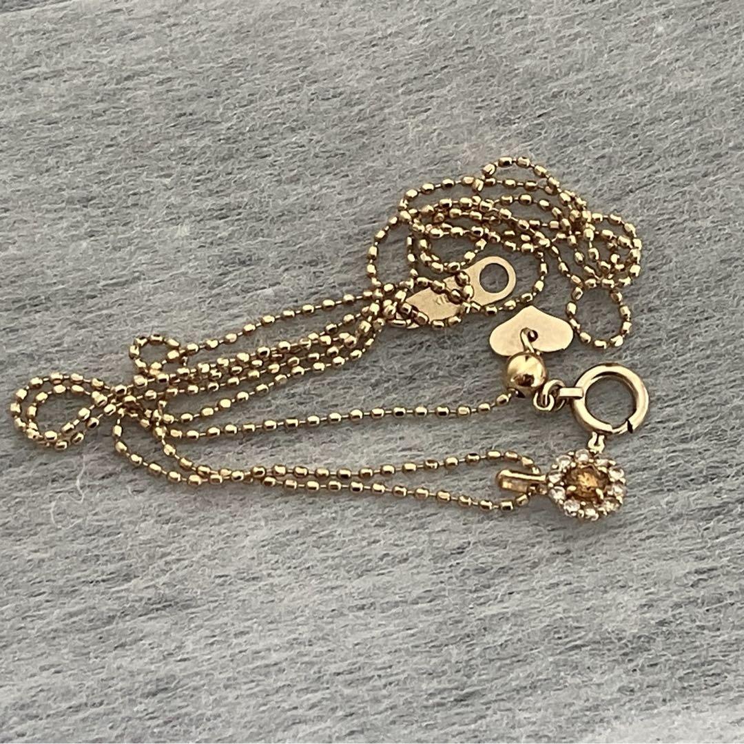 18K ゴールデンダイヤ ペンダントトップ